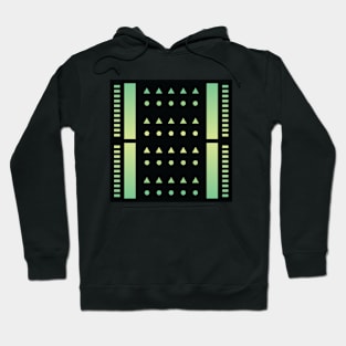 “Dimensional Information (3)” - V.6 Green - (Geometric Art) (Dimensions) - Doc Labs Hoodie